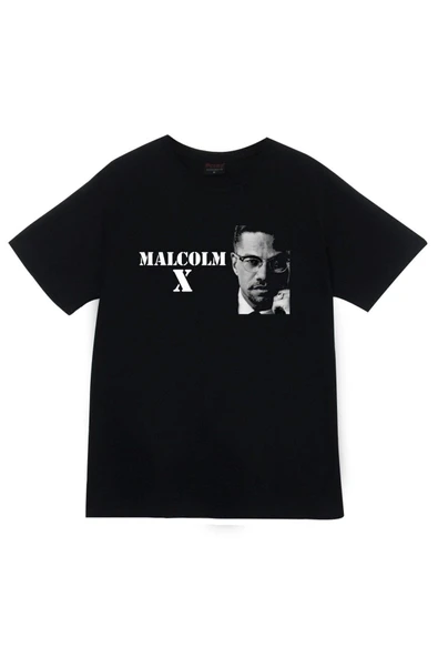 fame-stoned Malcolm X Baskılı T-shirt ürün görseli 1