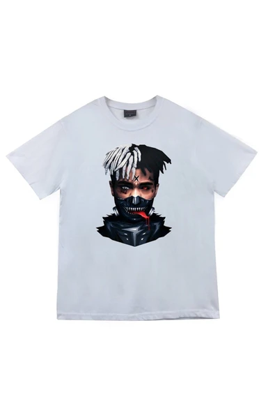 fame-stoned Unisex Beyaz Baskılı T-shirt ürün görseli 1