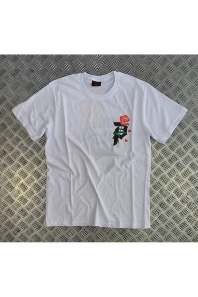 fame-stoned Gül Ve Silah Baskılı T-shirt ürün görseli 1