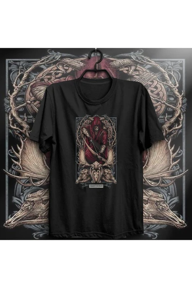fame-stoned Unisex Siyah Baskılı T-Shirt ürün görseli 1