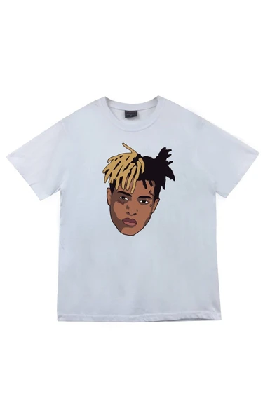 fame-stoned Unisex Beyaz Baskılı T-shirt ürün görseli 1
