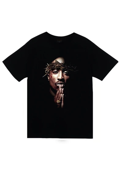 fame-stoned Tupac Shakur Baskılı T-shirt ürün görseli 1