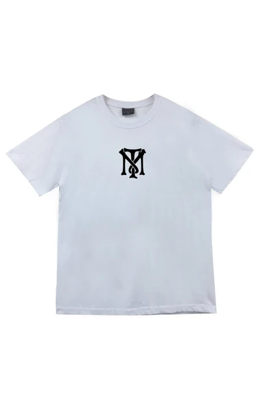 fame-stoned Scarface Tony Montana Baskılı Unisex %100 Pamuk Beyaz T-shirt ürün görseli 1