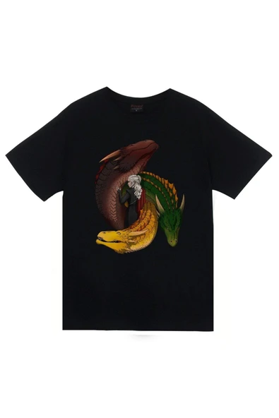 fame-stoned Unisex Siyah  Baskılı T-shirt ürün görseli 1