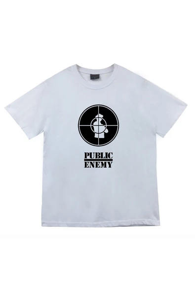 fame-stoned Public Enemy Baskılı T-shirt ürün görseli 1