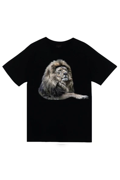 fame-stoned Aslan Baskılı T-shirt ürün görseli 1
