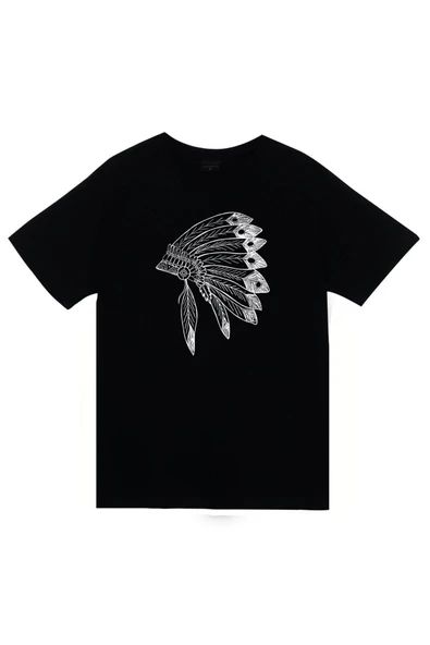 fame-stoned Unisex Siyah Baskılı T-Shirt ürün görseli 1