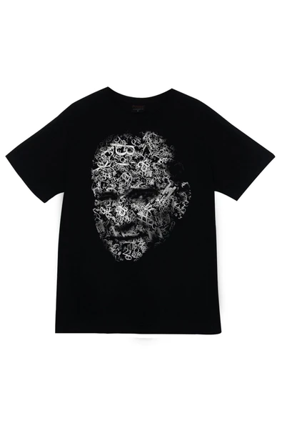 fame-stoned Gazi Mustafa Kemal Atatürk Baskılı Unisex %100 Pamuk Siyah T-shirt ürün görseli 1