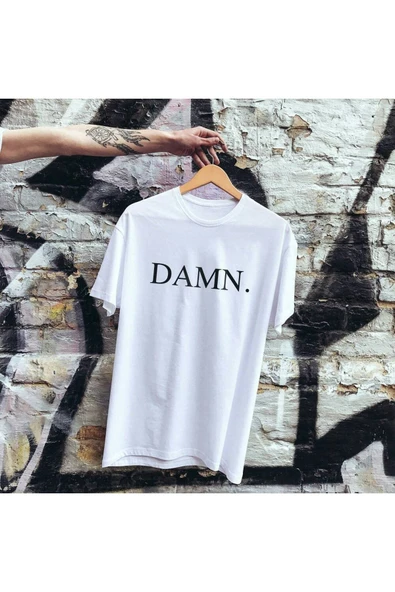 fame-stoned Beyaz Damn Baskılı Tişört ürün görseli 1