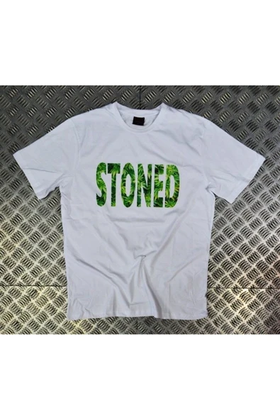 fame-stoned Stoned Baskılı T-shirt ürün görseli 1