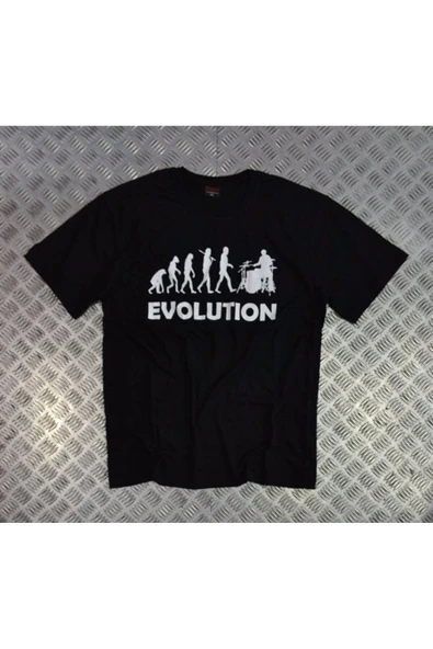 fame-stoned Bateri Baskılı Unisex %100 Pamuk Siyah T-shirt ürün görseli 1