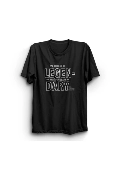 fame-stoned How I Met Your Mother Dizi Baskılı Unisex %100 Pamuk Siyah T-shirt ürün görseli 1
