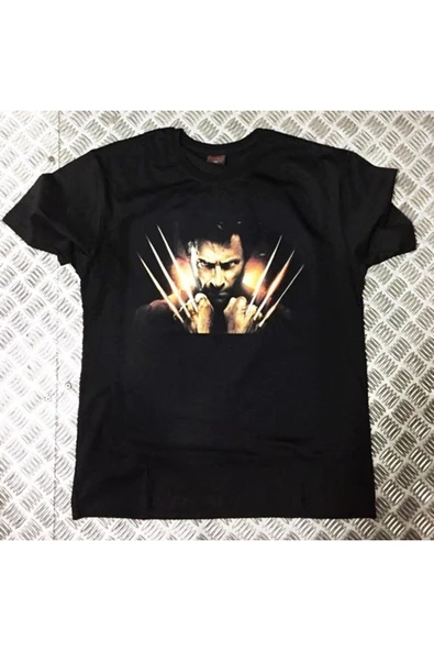 fame-stoned Unisex Siyah Wolverıne Baskılı T-shirt ürün görseli 1