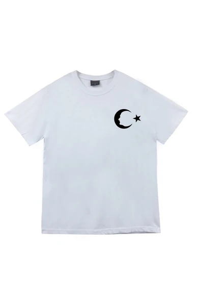 fame-stoned Gazi Mustafa Kemal Atatürk Baskılı Unisex %100 Pamuk Beyaz T-shirt ürün görseli 1