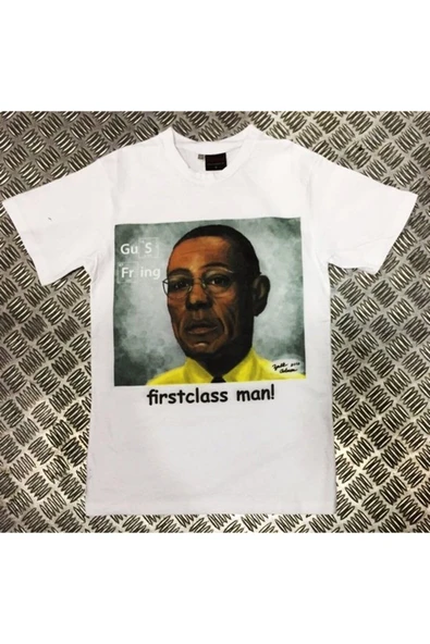 fame-stoned Breaking Bad Baskılı Unisex %100 Pamuk Beyaz T-shirt ürün görseli 1