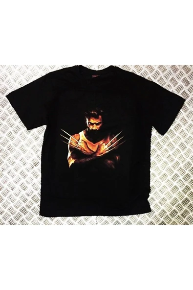 fame-stoned Unisex Siyah Wolverıne Baskılı T-shirt ürün görseli 1