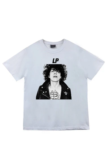 fame-stoned Lp Laura Pergolizzi Baskılı Unisex %100 Pamuk Beyaz T-shirt ürün görseli 1