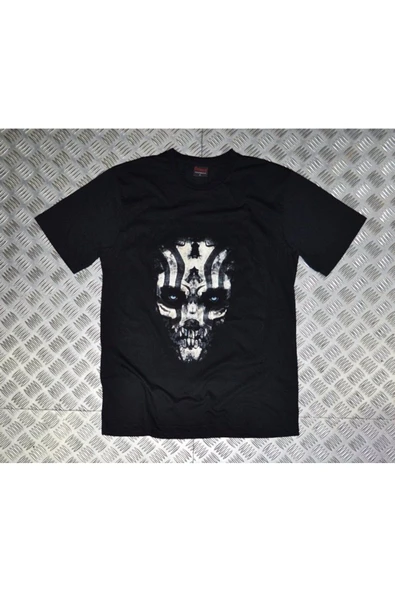fame-stoned Kuru Kafa Baskılı Unisex %100 Pamuk Siyah T-shirt ürün görseli 1