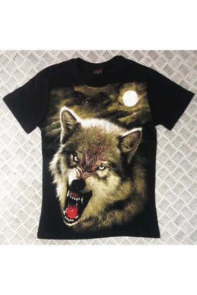 fame-stoned Kurt Baskılı Unisex %100 Pamuk Siyah T-shirt ürün görseli 1