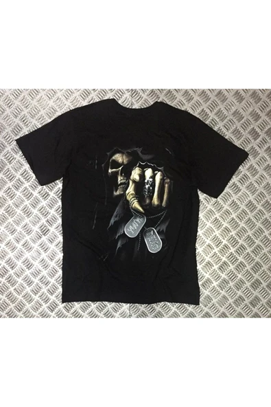 fame-stoned Kuru Kafa Baskılı Unisex %100 Pamuk T-shirt ürün görseli 1