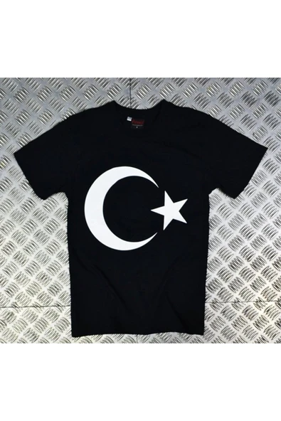 fame-stoned Erkek Ay Yıldız Baskılı T-shirt ürün görseli 1