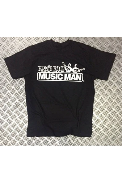 fame-stoned Unisex Siyah Musıc Man Baskılı T-shirt ürün görseli 1