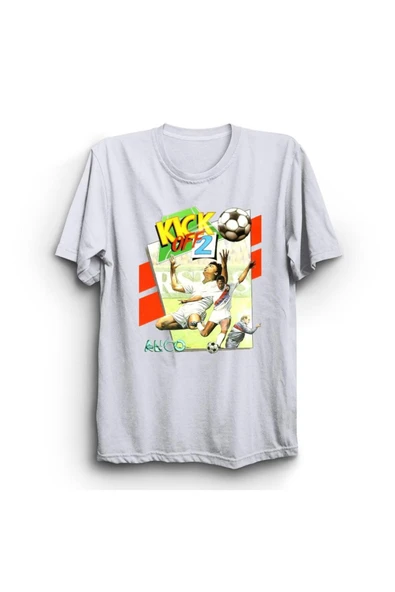fame-stoned Beyaz Kick Off Oyun Baskılı Tshirt ürün görseli 1