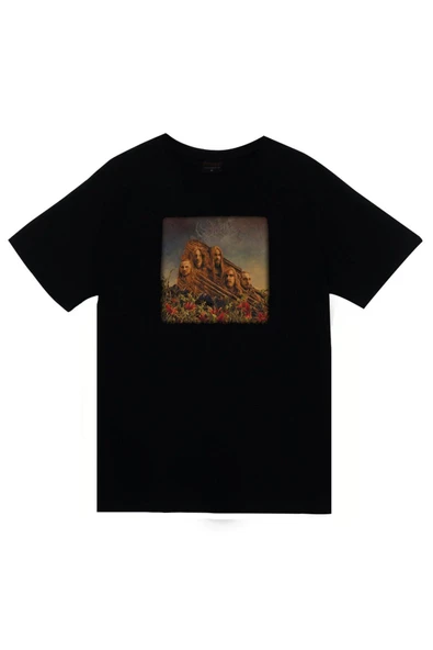 fame-stoned Opeth Müzik Grubu Baskılı Unisex %100 Pamuk Siyah T-shirt ürün görseli 1