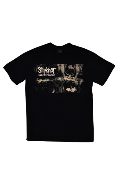 fame-stoned Slipknot Baskılı Unisex %100 Pamuk Siyah T-shirt ürün görseli 1