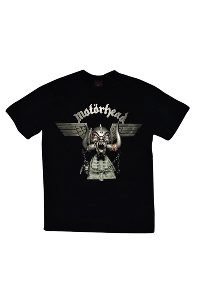 fame-stoned  Motörhead Baskılı Unisex %100 Pamuk Siyah T-shirt ürün görseli 1