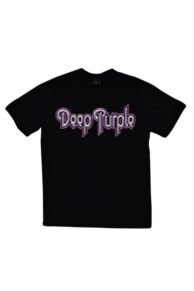 fame-stoned Deep Purple Baskılı T-shirt ürün görseli 1