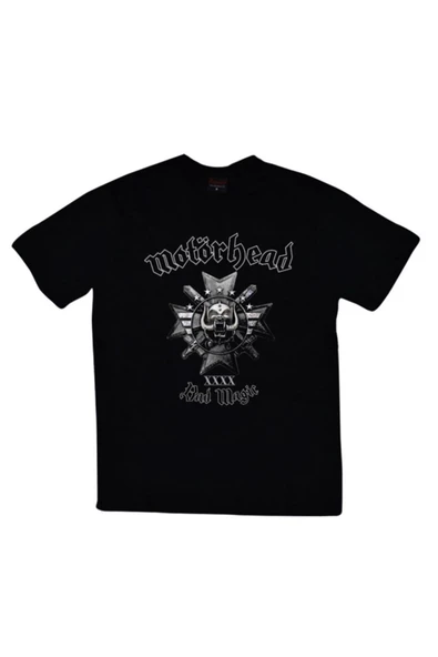 fame-stoned Motörhead Baskılı Unisex %100 Pamuk Siyah T-shirt ürün görseli 1