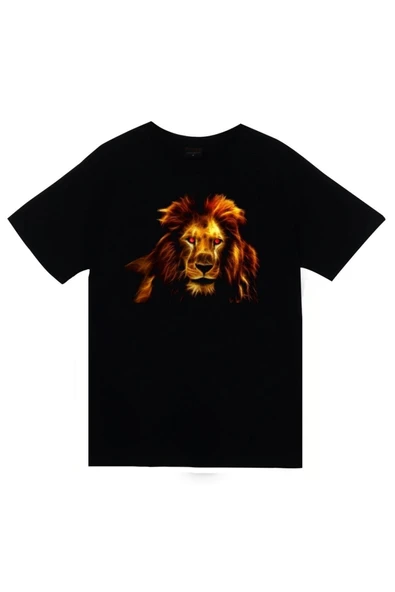 fame-stoned Aslan Baskılı T-shirt ürün görseli 1