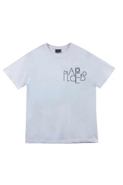 fame-stoned Placebo Baskılı Unisex %100 Pamuk Beyaz T-shirt ürün görseli 1