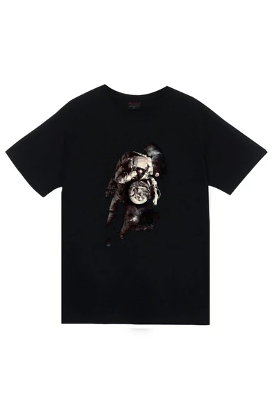 fame-stoned Astronot Baskılı T-shirt ürün görseli 1
