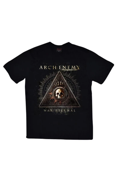 fame-stoned Arch Enemy Baskılı Unisex %100 Pamuk Siyah T-shirt ürün görseli 1