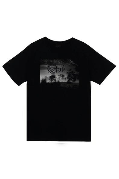 fame-stoned Opeth Müzik Grubu Baskılı Unisex %100 Pamuk Siyah T-shirt ürün görseli 1