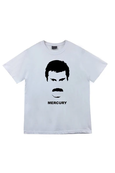 fame-stoned Queen Baskılı Unisex %100 Pamuk Beyaz T-shirt ürün görseli 1