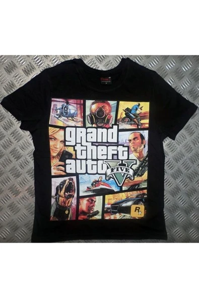 fame-stoned Gta Baskılı T-shirt ürün görseli 1