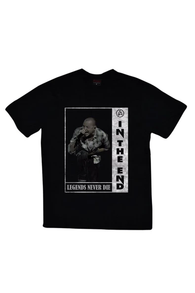 fame-stoned  Linkin Park Baskılı Unisex %100 Pamuk T-shirt ürün görseli 1
