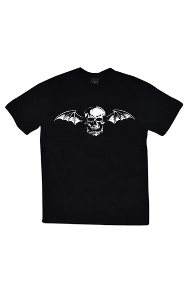 fame-stoned Avenged Sevenfold Baskılı Unisex %100 Pamuk Siyah T-shirt ürün görseli 1