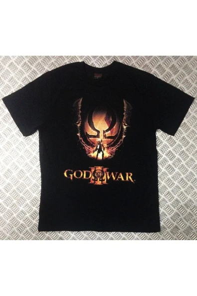fame-stoned Siyah God Of War Baskılı T-shirt ürün görseli 1