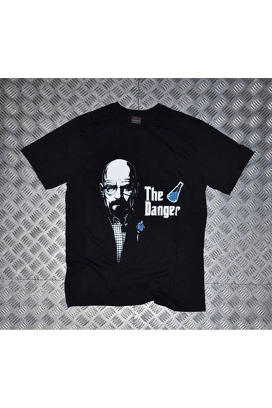 fame-stoned Breaking Bad Baskılı Unisex %100 Pamuk Siyah T-shirt ürün görseli 1