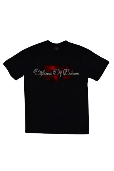 fame-stoned Children Of Bodom Baskılı Unisex %100 Pamuk Siyah T-shirt ürün görseli 1