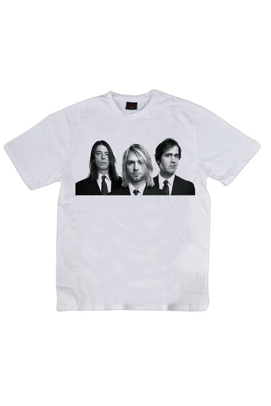 fame-stoned Nirvana Baskılı Unisex %100 Pamuk T-shirt ürün görseli 1