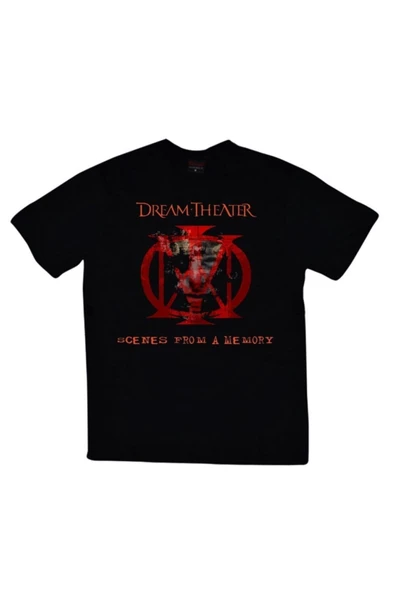 fame-stoned  Dream Theater Baskılı Unisex Siyah %100 Pamuk T-shirt ürün görseli 1