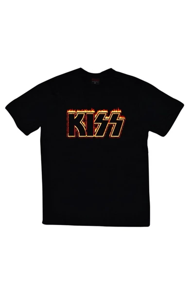 fame-stoned  Kiss Baskılı T-shirt ürün görseli 1