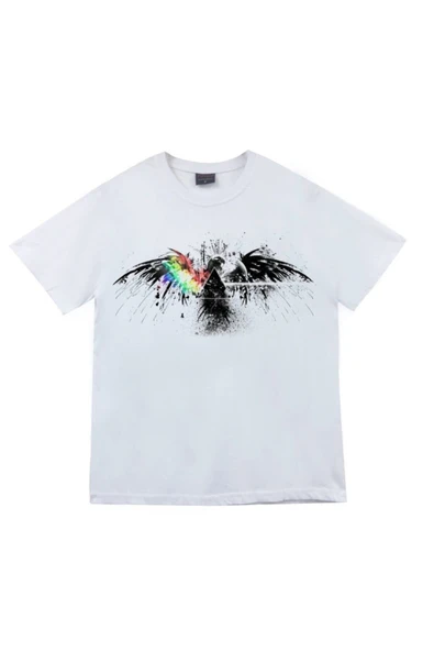 fame-stoned Blackpink Baskılı Unisex %100 Pamuk Beyaz T-shirt ürün görseli 1