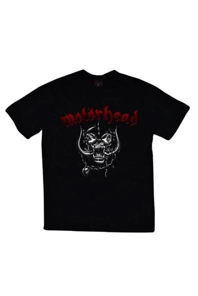 fame-stoned  Motörhead Baskılı Unisex %100 Pamuk Siyah T-shirt ürün görseli 1
