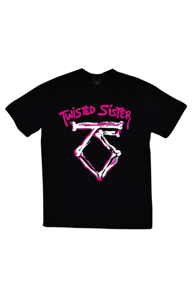 fame-stoned Twisted Sister Baskılı T-shirt ürün görseli 1